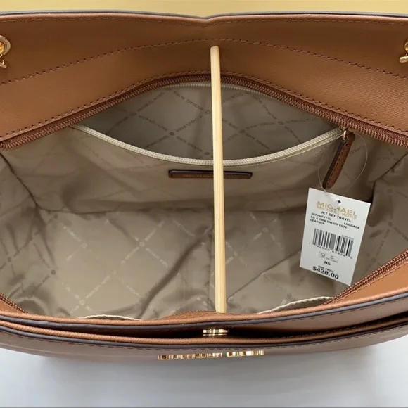 MICHAEL KORS LG X CHAIN SHOULDER TOTE & WALLET SET - Picture 10 of 16